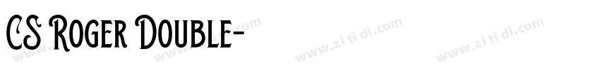 CS Roger Double字体转换